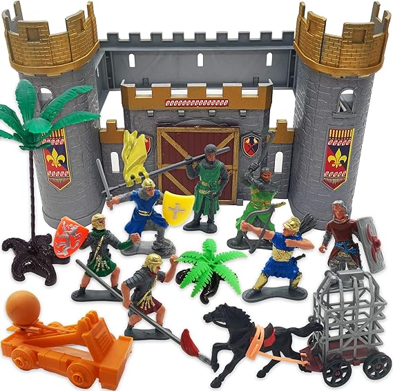 middle ages toy soldiers medieval castle playset toy knightsfor kids​